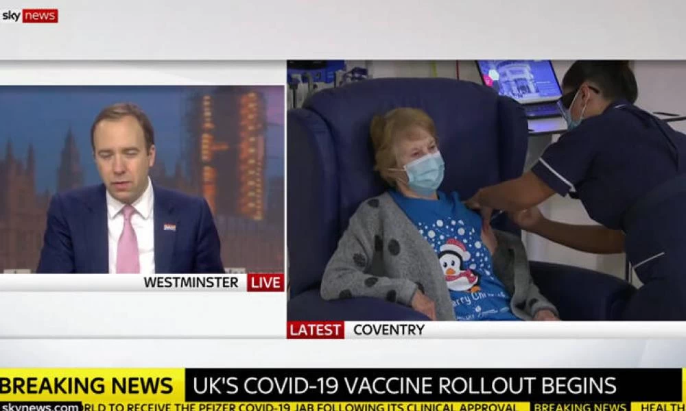 Κορονοϊός -Βρετανία: Άρχισε ο εμβολιασμός – Μία 90χρονη η πρώτη στον κόσμο (βίντεο)